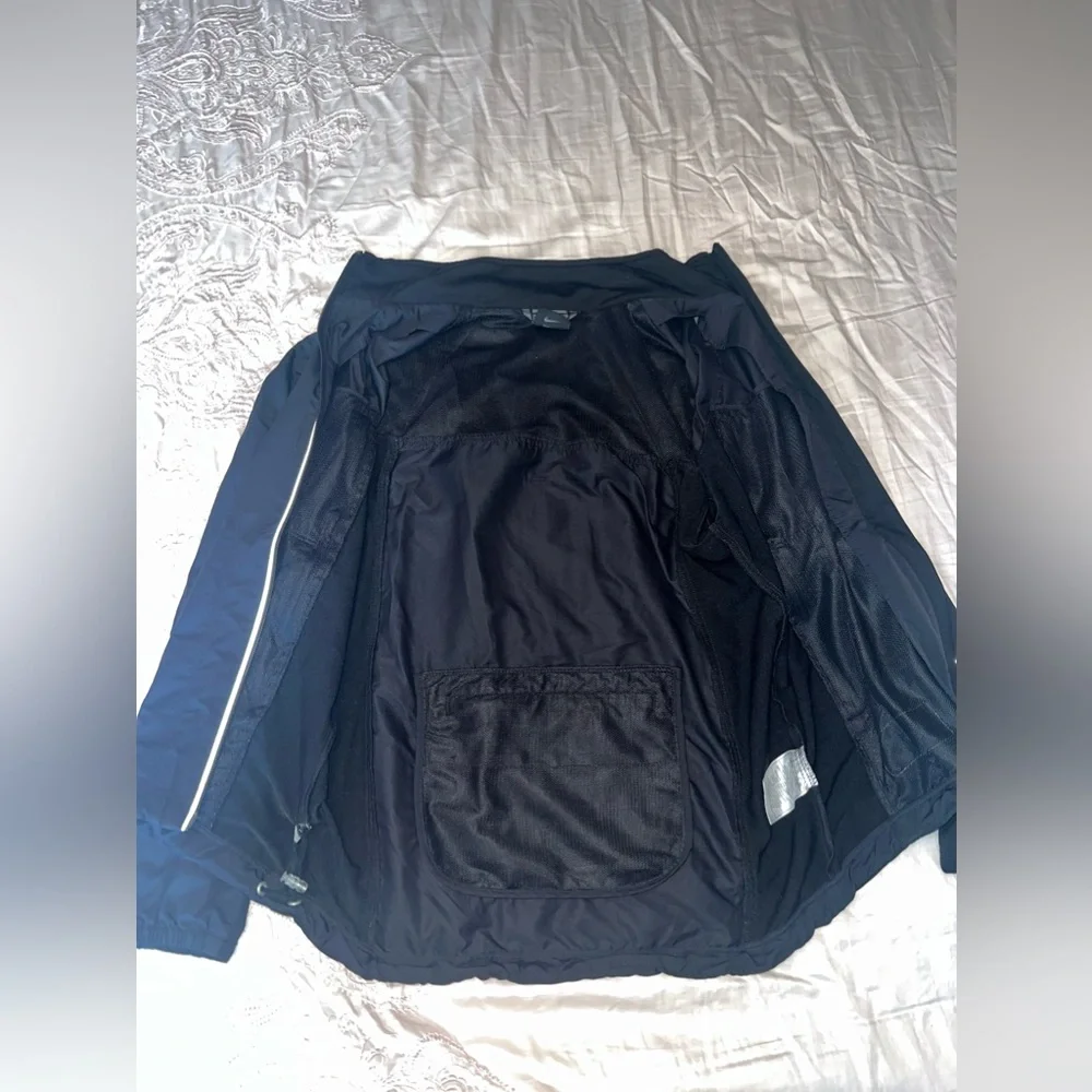 Nike Black Reflective Windbreaker Jacket Size S